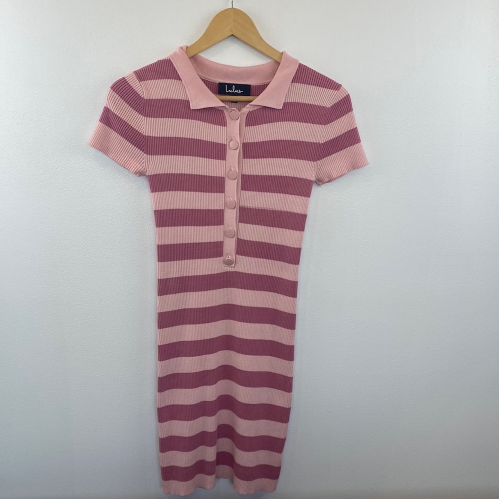 Lulu’s Bodycon Collared Sweater Dress